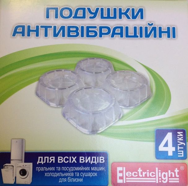 Антивібраційні підставки Electriclight 154012-transparent 4 шт 15401-transparent фото