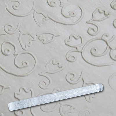 Скалка кондитерська текстурна Empire Тюльпан із завитками EM-8939 21 см EM-8939 фото
